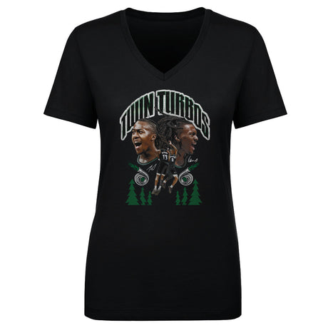 Minnesota Timberwolves Women's V-Neck T-Shirt | 500 LEVEL