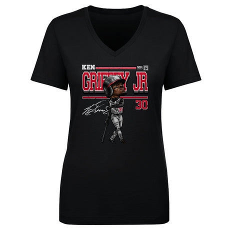 Ken Griffey Jr. Women's V-Neck T-Shirt | 500 LEVEL