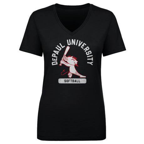 DePaul Blue Demons Women's V-Neck T-Shirt | 500 LEVEL
