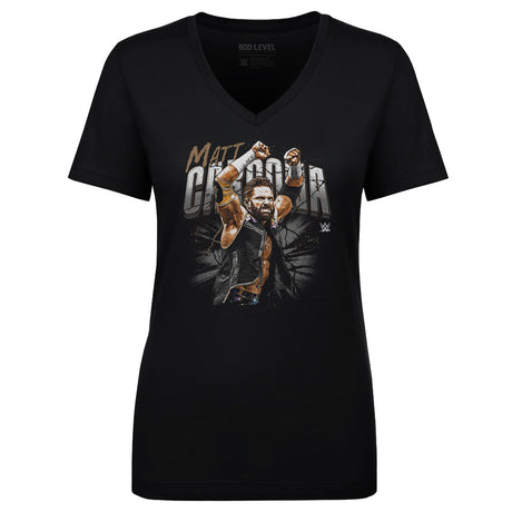Matt Cardona Women's V-Neck T-Shirt | 500 LEVEL