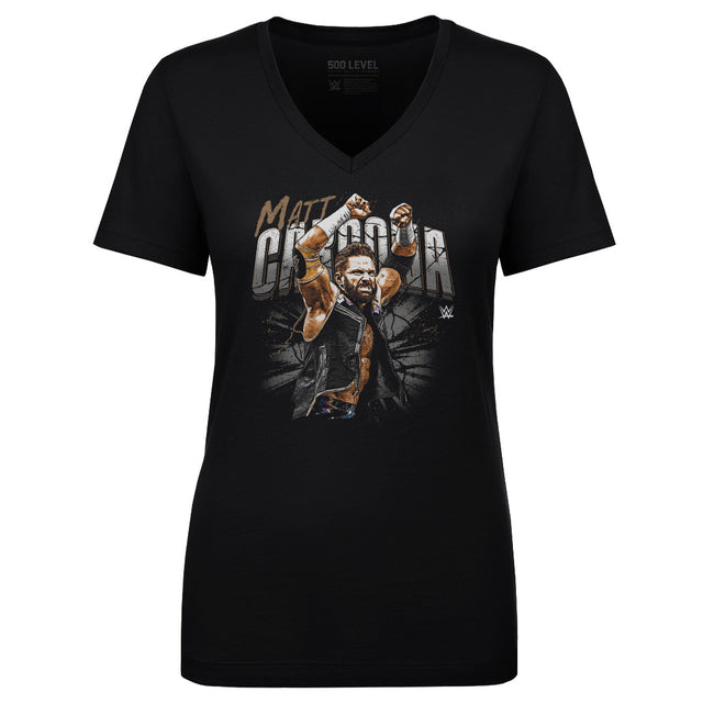 Matt Cardona Women's V-Neck T-Shirt | 500 LEVEL
