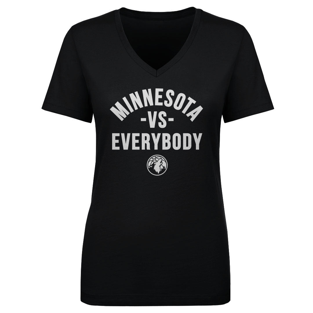 Minnesota Timberwolves Women's V-Neck T-Shirt | 500 LEVEL