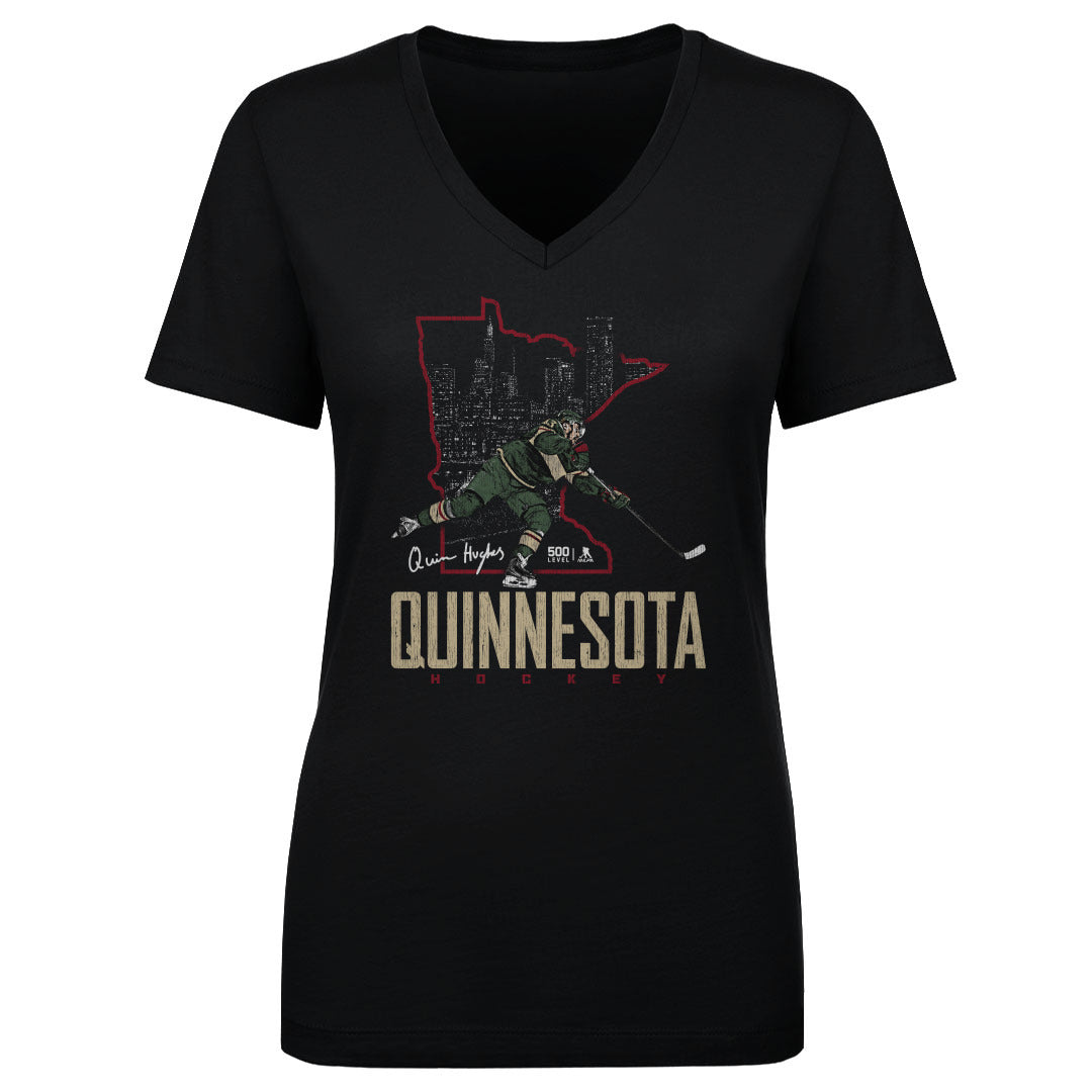 Quinn Hughes Women's V-Neck T-Shirt | 500 LEVEL