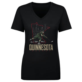 Quinn Hughes Women's V-Neck T-Shirt | 500 LEVEL