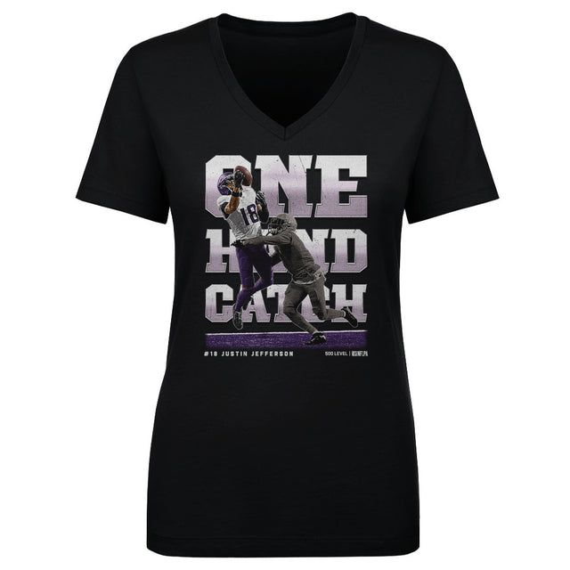 Justin Jefferson Women's V-Neck T-Shirt | 500 LEVEL
