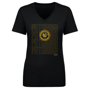 Pittsburgh Riverhounds SC Women's V-Neck T-Shirt | 500 LEVEL