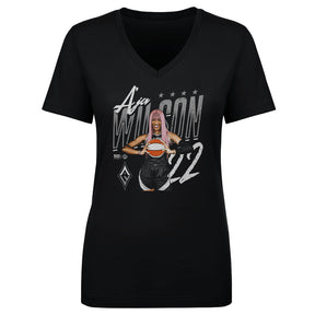 A'ja Wilson Women's V-Neck T-Shirt | 500 LEVEL