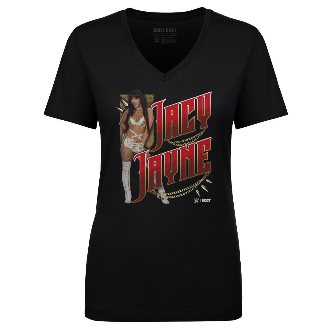 Jacy Jayne Women's V-Neck T-Shirt | 500 LEVEL