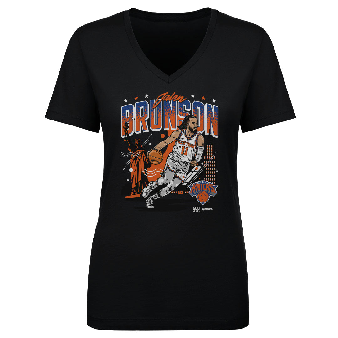 Jalen Brunson Women's V-Neck T-Shirt | 500 LEVEL