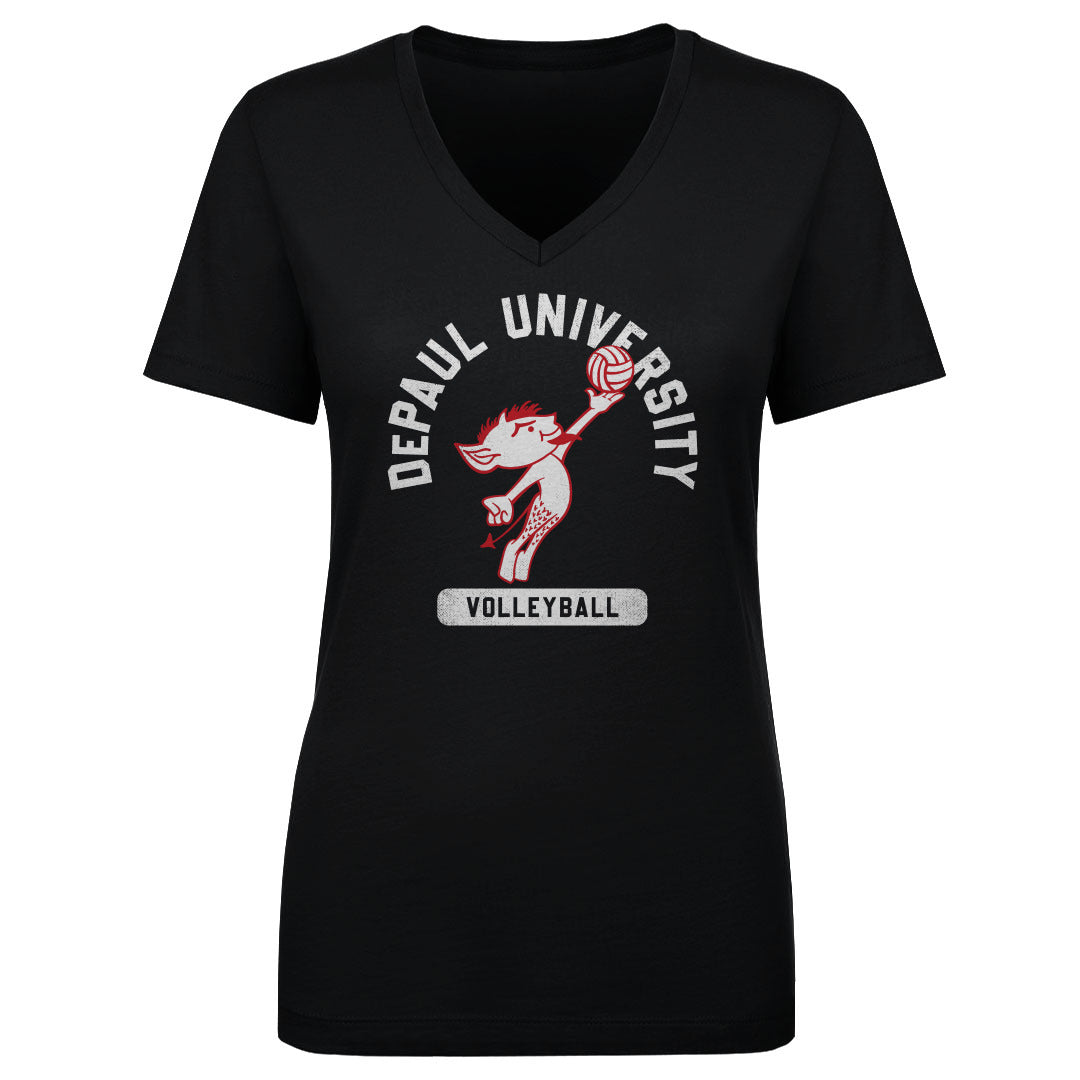 DePaul Blue Demons Women's V-Neck T-Shirt | 500 LEVEL