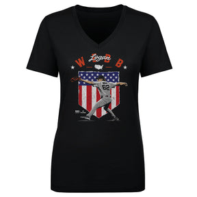 Logan Webb Women's V-Neck T-Shirt | 500 LEVEL