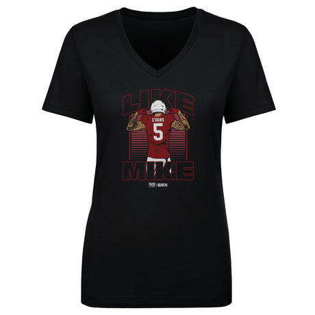Mike Evans Women's V-Neck T-Shirt | 500 LEVEL