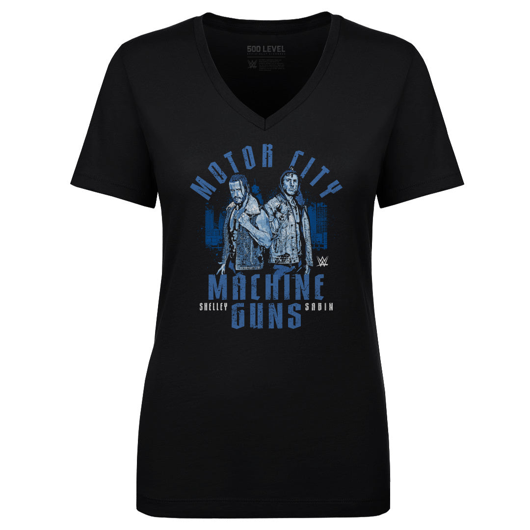 Motor City Machine Guns Women's V-Neck T-Shirt | 500 LEVEL