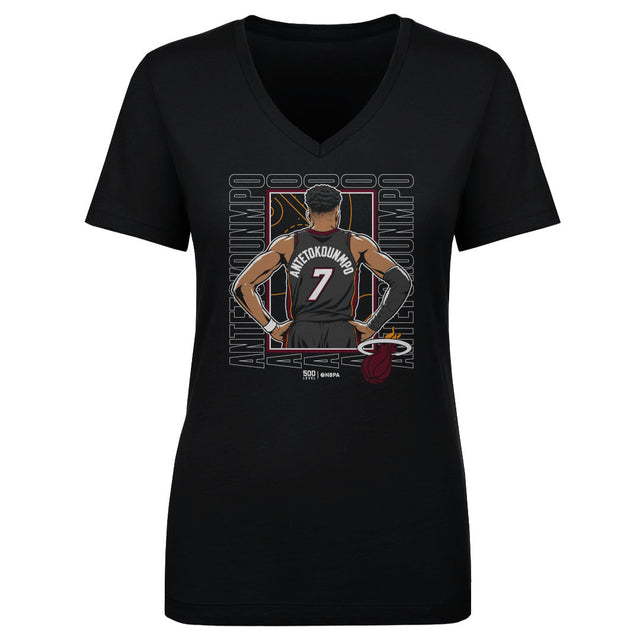 Giannis Antetokounmpo Women's V-Neck T-Shirt | 500 LEVEL