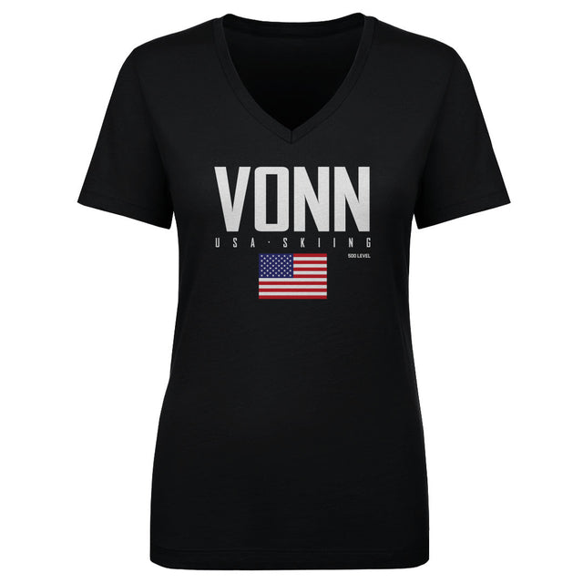 Lindsey Vonn Women's V-Neck T-Shirt | 500 LEVEL