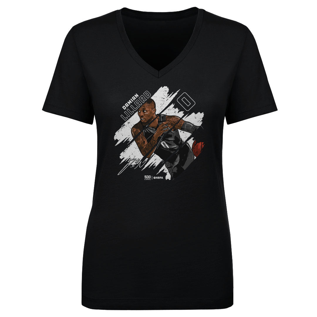 Damian Lillard Women's V-Neck T-Shirt | 500 LEVEL