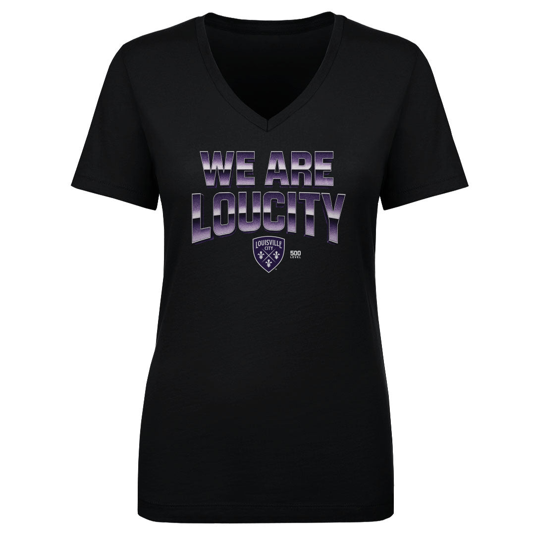 Louisville City FC Women's V-Neck T-Shirt | 500 LEVEL