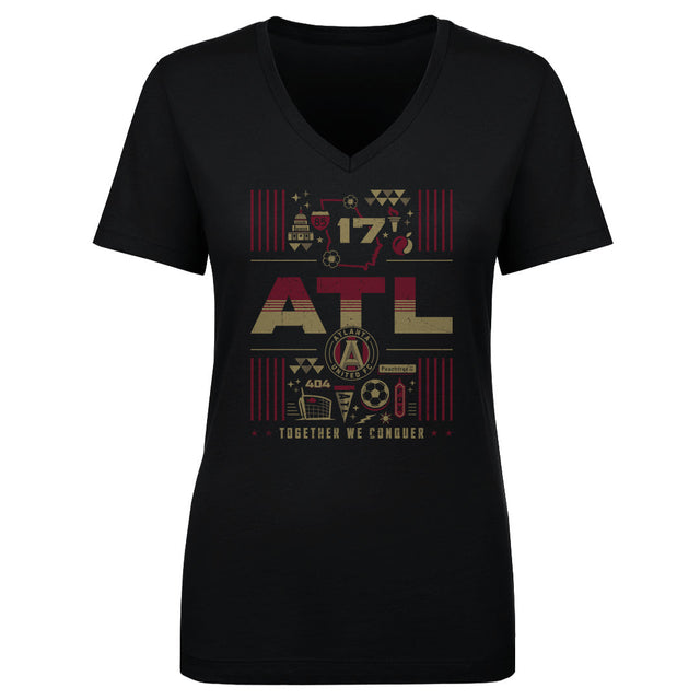 Atlanta United Women's V-Neck T-Shirt | 500 LEVEL