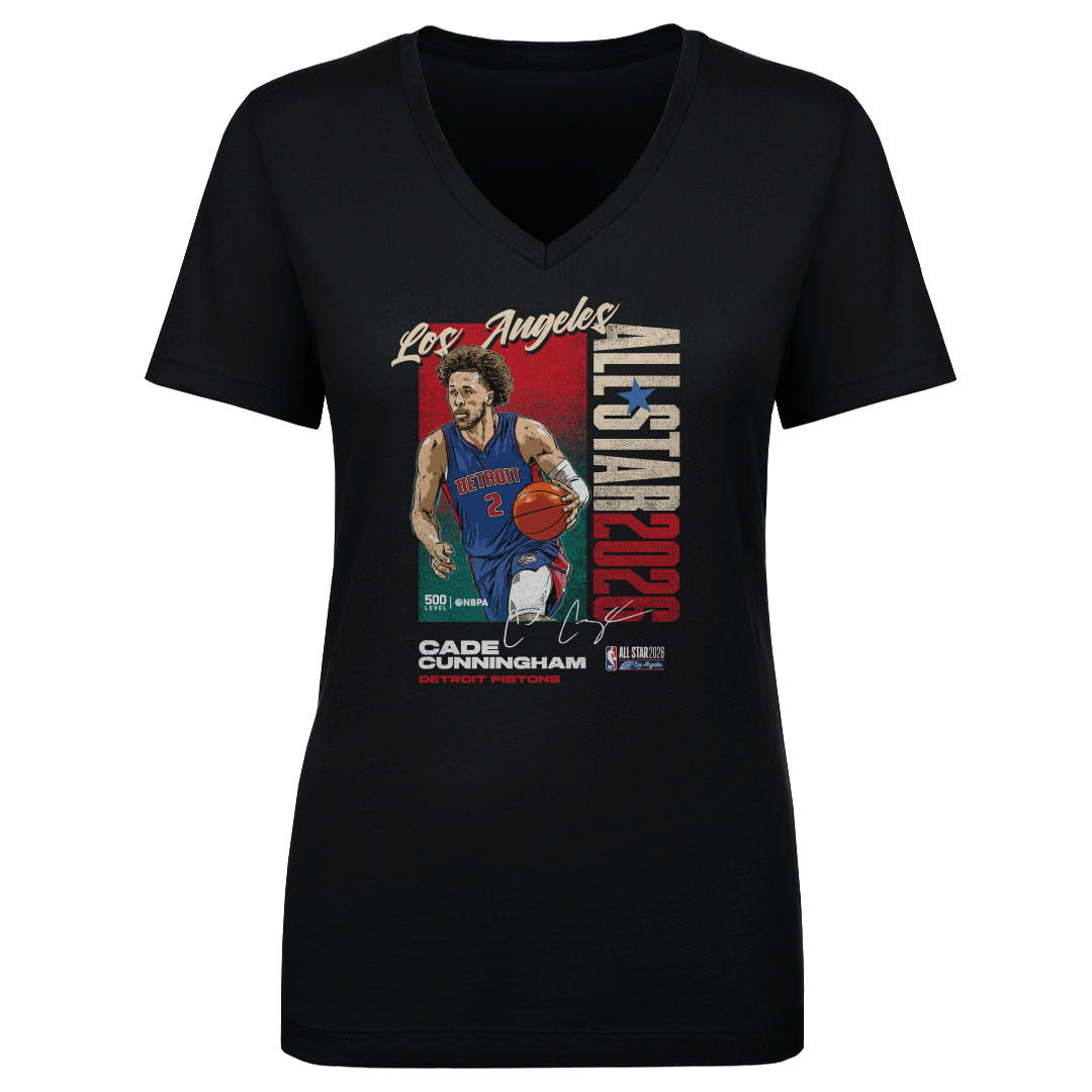 Cade Cunningham Women's V-Neck T-Shirt | 500 LEVEL