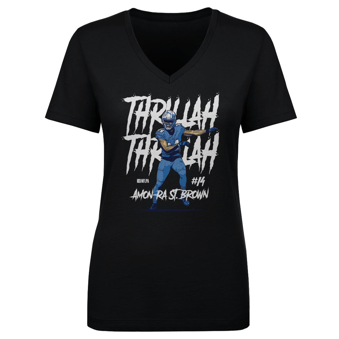 Amon-Ra St. Brown Women's V-Neck T-Shirt | 500 LEVEL