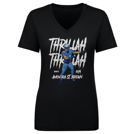 Amon-Ra St. Brown Women's V-Neck T-Shirt | 500 LEVEL
