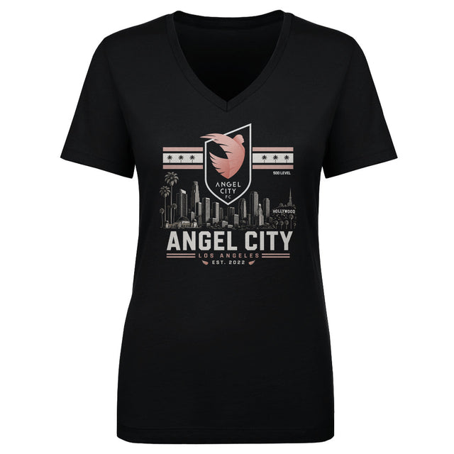 Angel City FC Women's V-Neck T-Shirt | 500 LEVEL