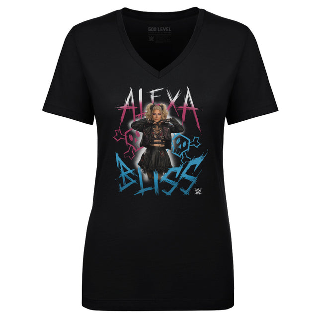 Alexa Bliss Women's V-Neck T-Shirt | 500 LEVEL