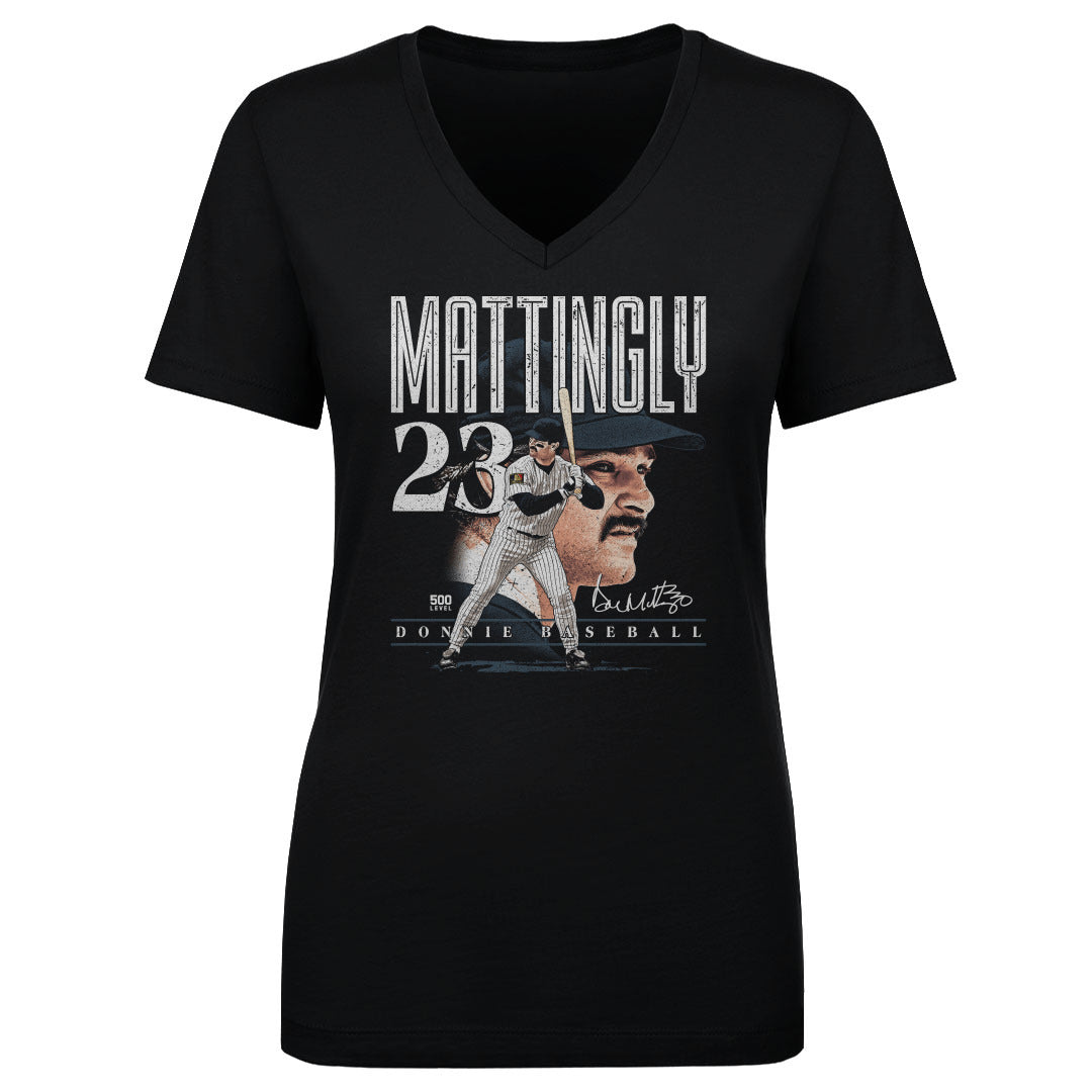 Don Mattingly Women's V-Neck T-Shirt | 500 LEVEL
