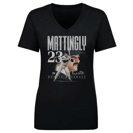 Don Mattingly Women's V-Neck T-Shirt | 500 LEVEL