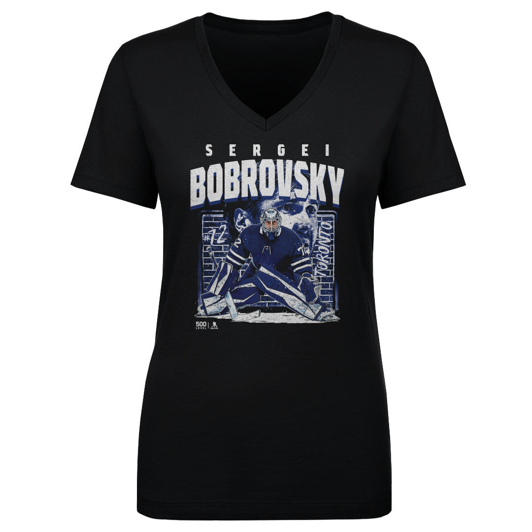 Sergei Bobrovsky Women's V-Neck T-Shirt | 500 LEVEL