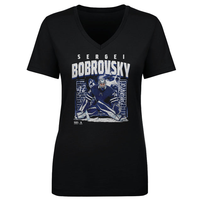 Sergei Bobrovsky Women's V-Neck T-Shirt | 500 LEVEL