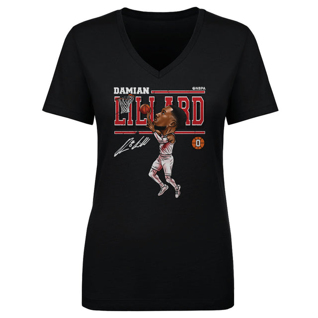 Damian Lillard Women's V-Neck T-Shirt | 500 LEVEL