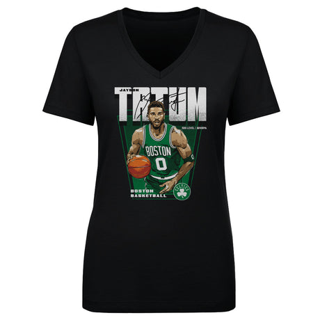 Jayson Tatum Women's V-Neck T-Shirt | 500 LEVEL