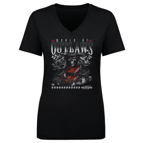 World Of Outlaws Women's V-Neck T-Shirt | 500 LEVEL