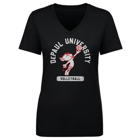 DePaul Blue Demons Women's V-Neck T-Shirt | 500 LEVEL