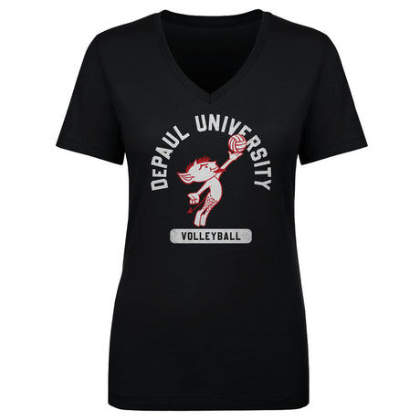 DePaul Blue Demons Women's V-Neck T-Shirt | 500 LEVEL