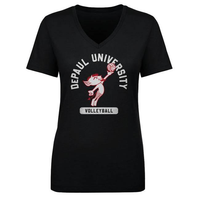 DePaul Blue Demons Women's V-Neck T-Shirt | 500 LEVEL
