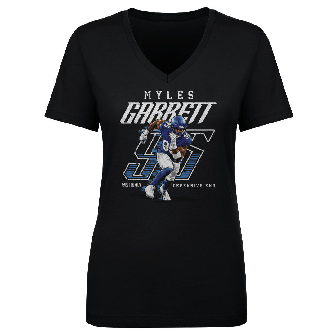 Myles Garrett Women's V-Neck T-Shirt | 500 LEVEL