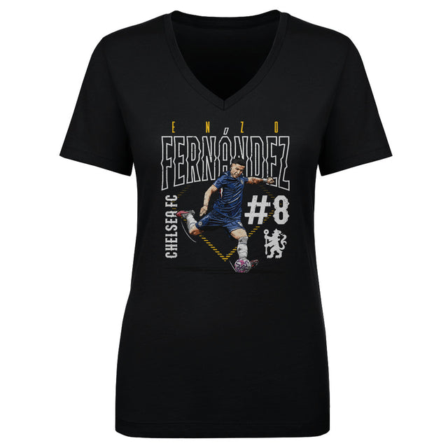 Enzo Fernandez Women's V-Neck T-Shirt | 500 LEVEL