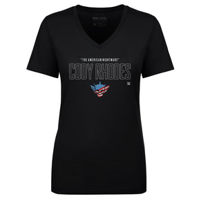 Cody Rhodes Women's V-Neck T-Shirt | 500 LEVEL