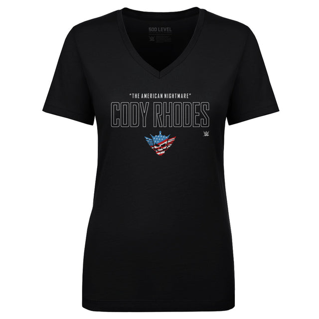 Cody Rhodes Women's V-Neck T-Shirt | 500 LEVEL