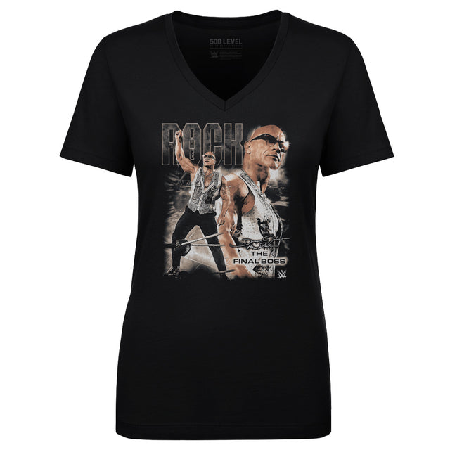 The Rock Women's V-Neck T-Shirt | 500 LEVEL