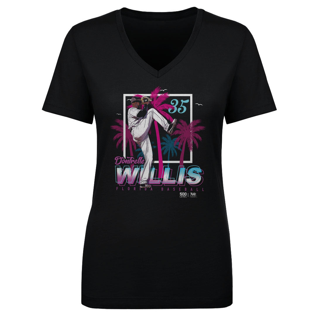 Dontrelle Willis Women's V-Neck T-Shirt | 500 LEVEL