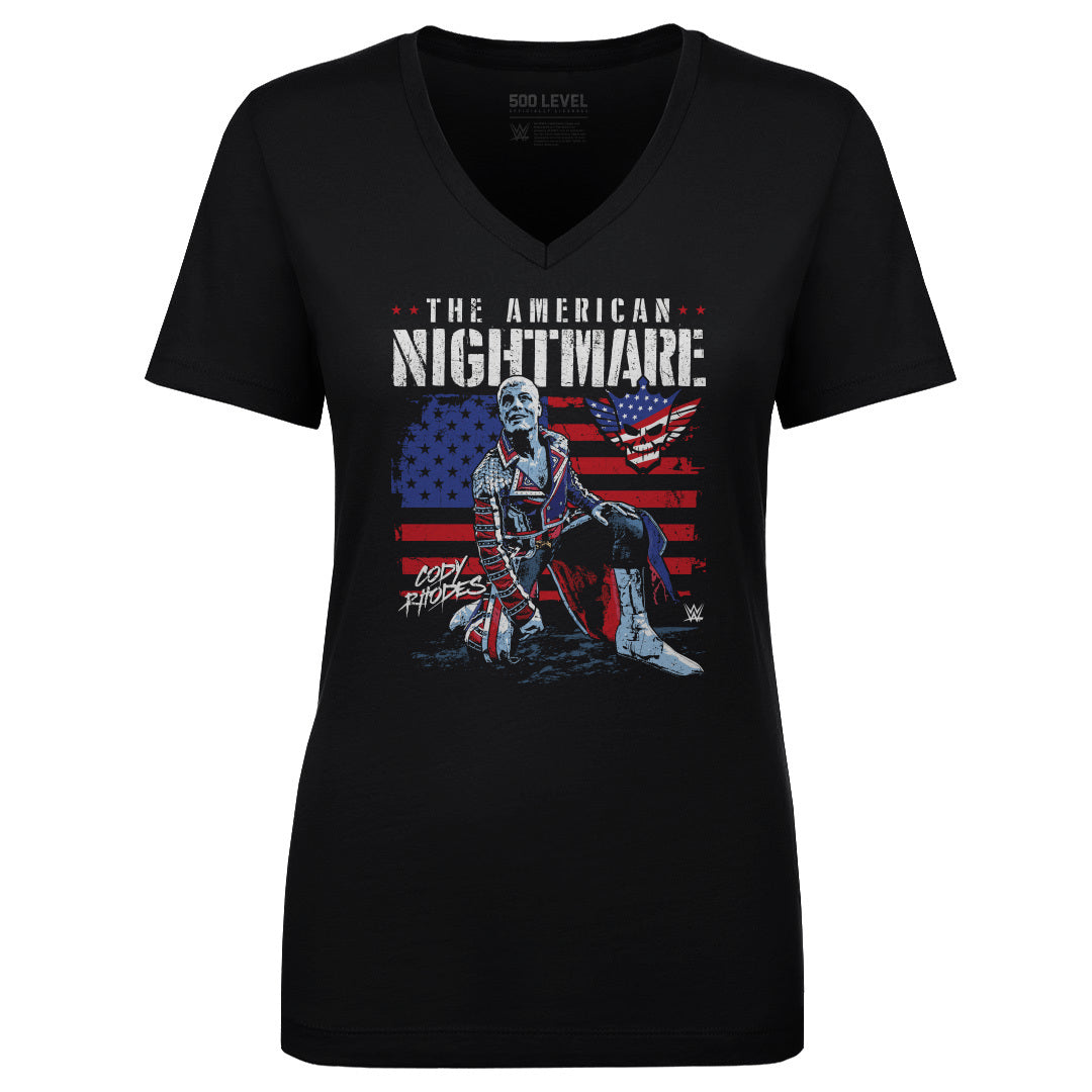 Cody Rhodes Women's V-Neck T-Shirt | 500 LEVEL