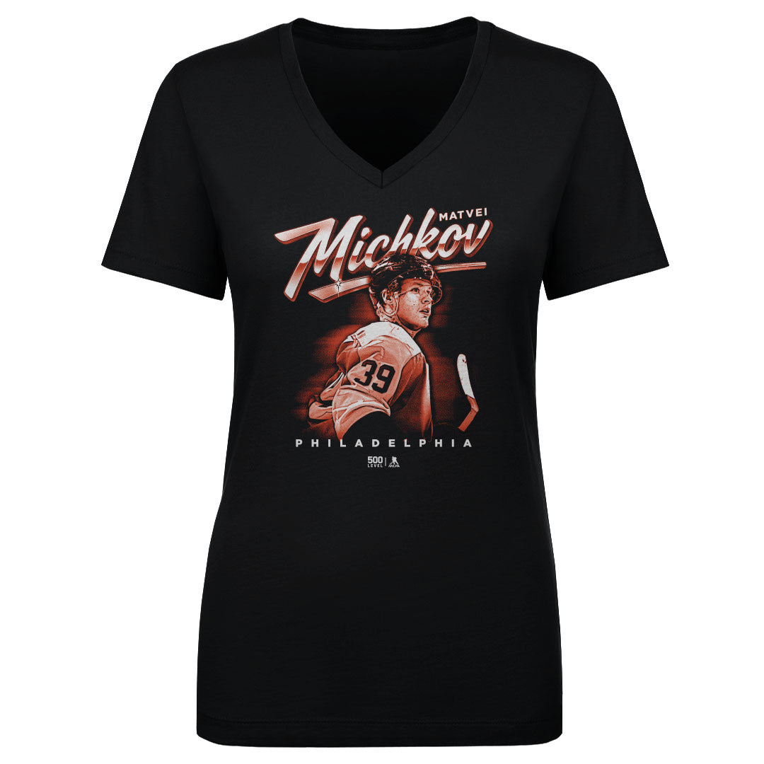 Matvei Michkov Women's V-Neck T-Shirt | 500 LEVEL
