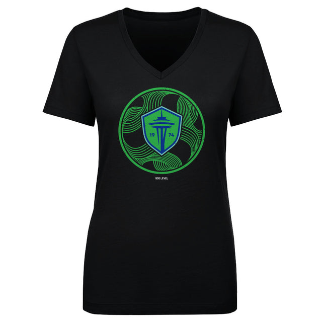 Seattle Sounders FC Women's V-Neck T-Shirt | 500 LEVEL