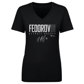 Sergei Fedorov Women's V-Neck T-Shirt | 500 LEVEL