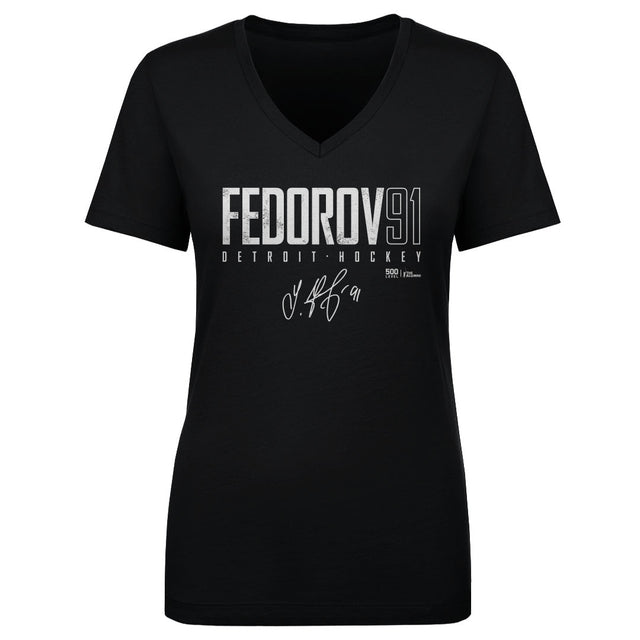 Sergei Fedorov Women's V-Neck T-Shirt | 500 LEVEL