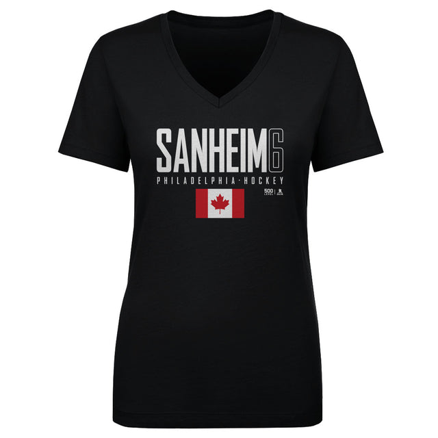 Travis Sanheim Women's V-Neck T-Shirt | 500 LEVEL