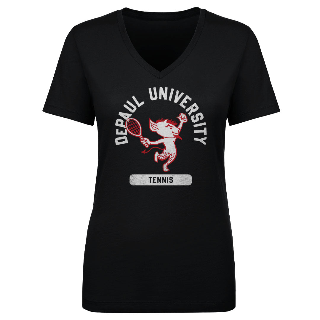 DePaul Blue Demons Women's V-Neck T-Shirt | 500 LEVEL